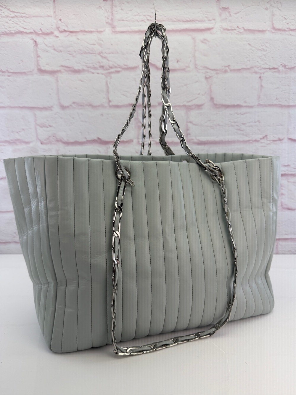 Chanel Mademoiselle Vertical Quilt Tote